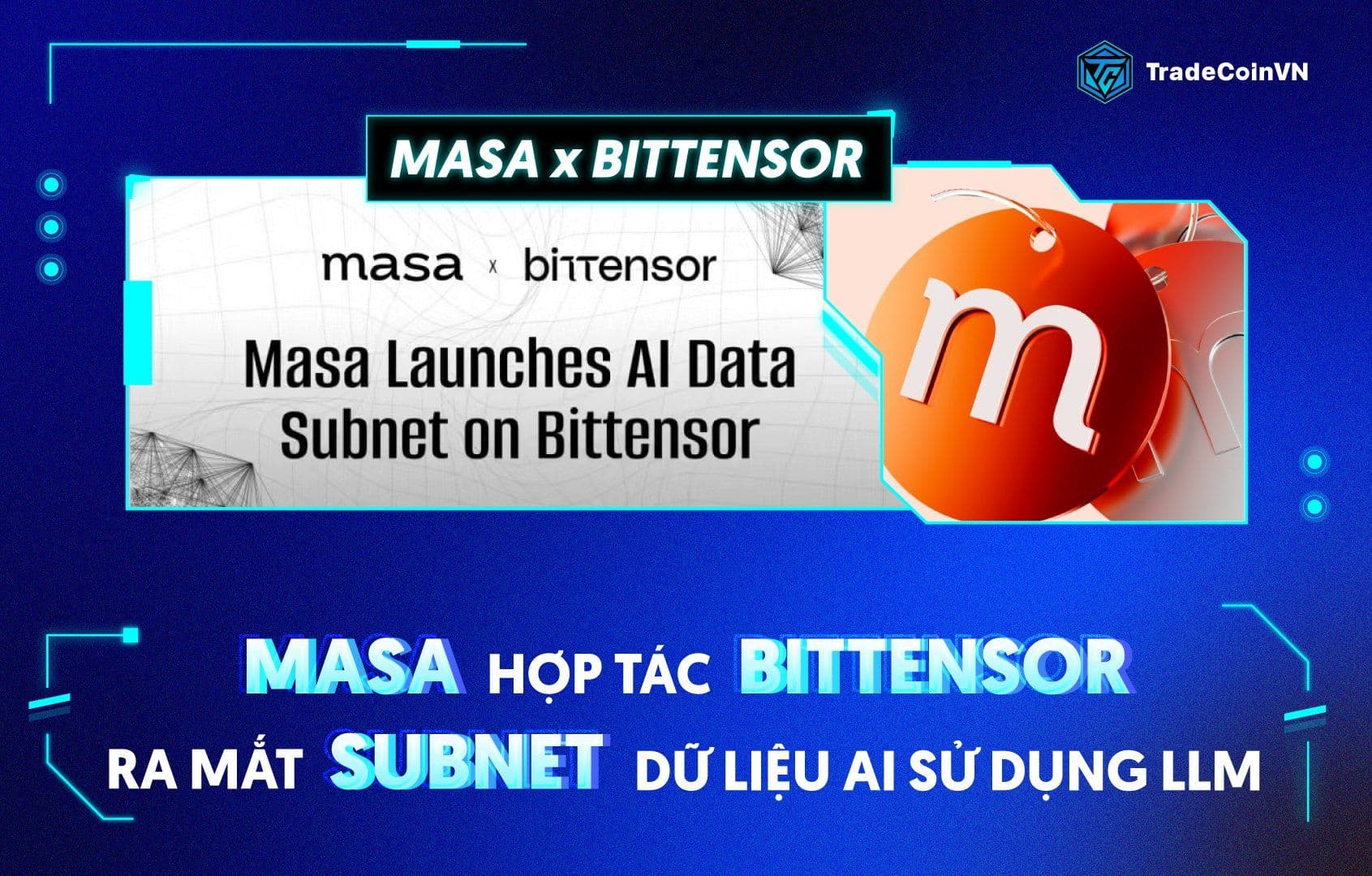 Masa ra mắt Subnet dữ liệu AI sử dụng LLM trên Bittensor