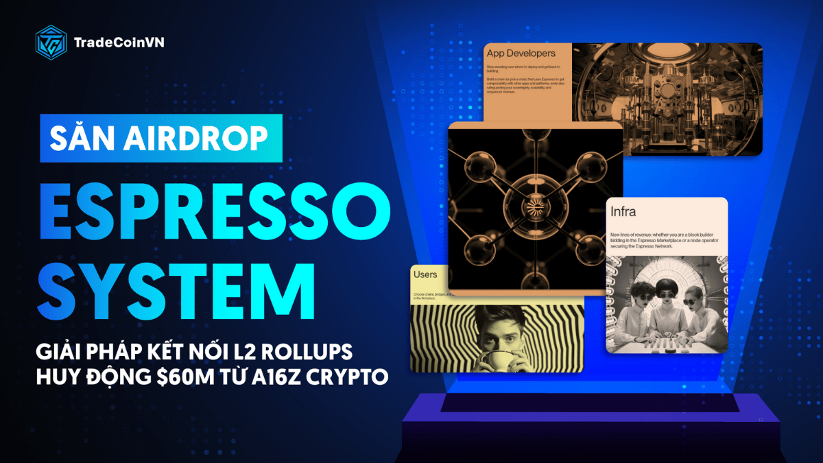 Săn Airdrop: Espresso System - Giải pháp kết nối L2 Rollups huy động $60m từ a16z crypto